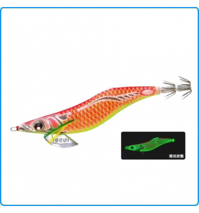 TOTANARA EGI YO-ZURI FIN-ACE 3.0 15g LBI LUMINOSA GLOW EGING DA SEPPIE CALAMARI 