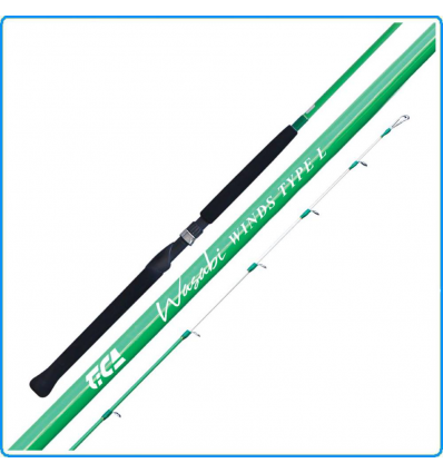 CANNA TICA WASABI WINDS TYPE H 100-250g 2.4m BOLENTINO TATAKI DA CALAMARO SEPPIA