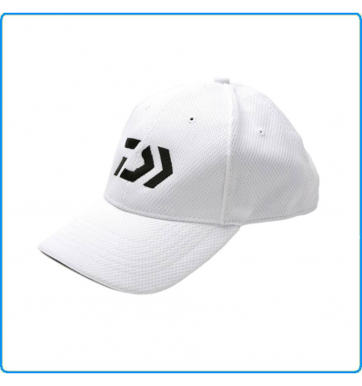 CAPPELLINO UOMO CON VISIERA BERRETTO SPORTIVO PESCA BARCA MARE LAGO DAIWA WHITE