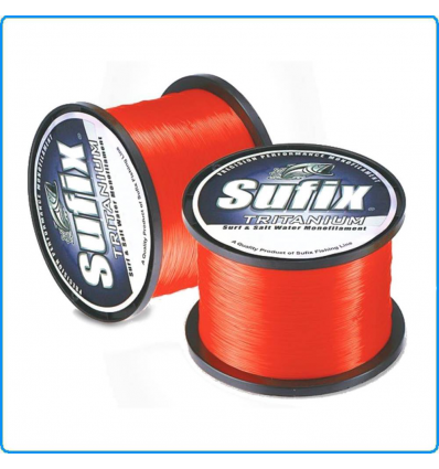 FILO SUFIX TRITANIUM NEON ORANGE 0.45mm 30LB 680m 13.7KG PESCA TRAINA BOLENTINO