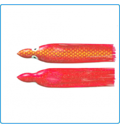 OCTOPUS SKIRT YO-ZURI 3.0 90mm 014A RED ESCA MARE TRAINA FILOSA PESCA TONNETTI