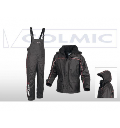 GIACCA E SALOPETTE COLMIC MODELLO POLAR CON CAPUCCIO TAGLIA XL COLORE NERO