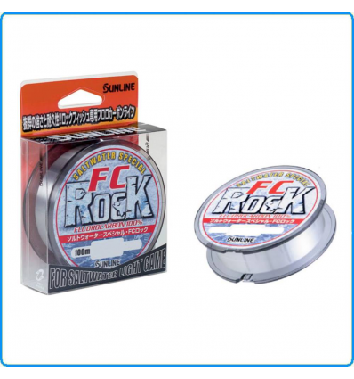 FLUOROCARBON FC ROCK SUNLINE 100MT 0.148mm FLUOROCARBON 3LB LIGHT ROCK FISHING