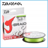 TRECCIATO DAIWA JBRAID X8 0.20mm 300mt 12KG PE2 29LB COLORE CHARTREUSE SPINNING