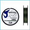 TRECCIATO DAIWA JBRAID X4 0.19mm 135m 10KG DARK GREEN SPINNING EGING BOLENTINO