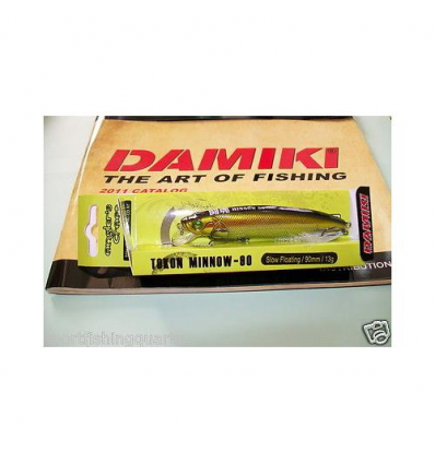 ARTIFICIALE DAMIKI TOKON MINNOW 90 SLOW FLOATING 13GR SF COLOR 315H BLACK SILVER