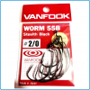 AMI VANFOOK WORM 55B STEALTH BLACK 2/0 PER SPINNING LAGO FIUME MARE LUCCIO TROTA