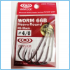 AMI VANFOOK WORM 66B NS BLACK 4/0 DA SPINNING PESCA BLACKBASS LUCCIO SPIGOLA