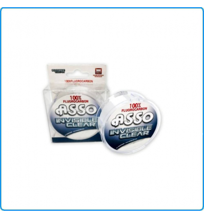 FILO FLUOROCARBON ASSO INVISIBLE CLEAR 50m 0.30mm 6KG LENZA DA PESCA MARE FIUME