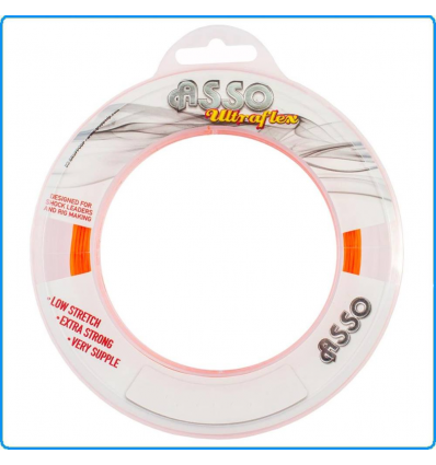 FILO NYLON ASSO ULTRAFLEX ORANGE 65m 0.65mm 50LB DA TERMINALI BOLENTINO DRIFTING