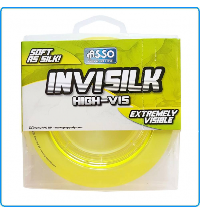 FILO ASSO INVISILK YELLOW 300m 0.24mm 9KG DA MARE FIUME LAGO CARPA TROTA SPIGOLA