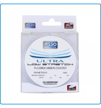 Lenza da pesca Asso Low Stretch 100M 0.24mm 9.4KG feeder surfcasting bolentino