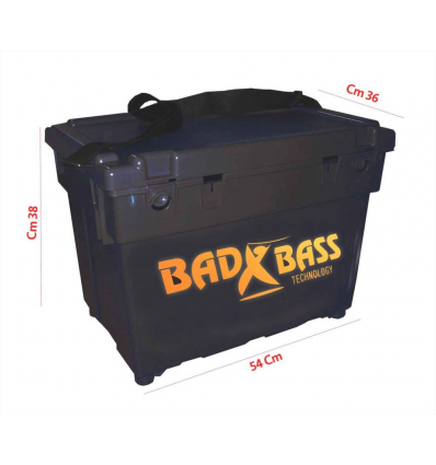 CASSONE BAD BASS PER IL SURFCASTING CON TRACOLLA DIMENSIONI 54X38X36