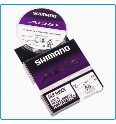 Filo Shimano Fluorocarbon AERO SLICK SHOCK 0.195mm 50m 3.26Kg pesca mare lago