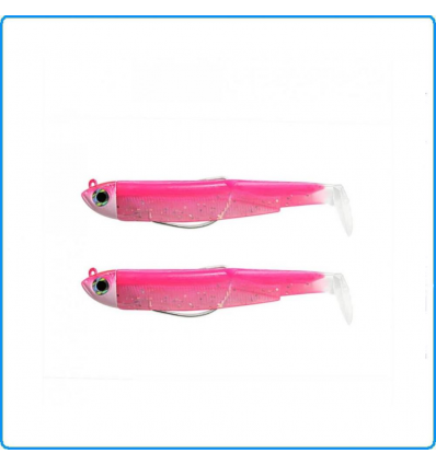 Artificiale Fiiish 2combo n2 90mm 5g SHORE rose fluo pesca spinning mare spigola