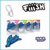 FIIISH BLACK MINNOW PERFECT LINK SGANCI PESCA SPINNING 20LB MEDIUM SIZE 10PZ