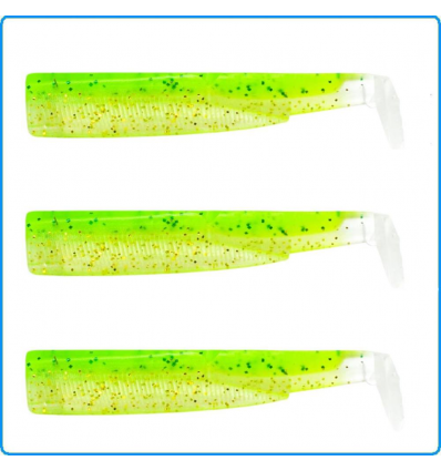 KIT 3 CORPI BLACK MINNOW FIIISH 90mm N2 SHAD ZESTE CITRON SPINNING MARE SPIGOLA