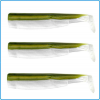 FIIISH SHAD KAKI N3 BLACK MINNOW 120mm 3PZ PESCA SPINNING MARE DA SPIGOLA SERRA