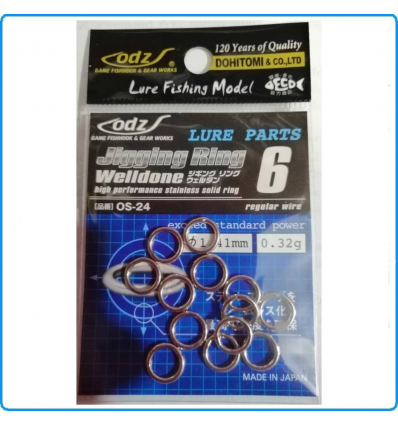 SOLID RING ODZ N6 170LB PESCA MARE DA ASSIST HOOK SLOW PITCH JIGGING SPINNING