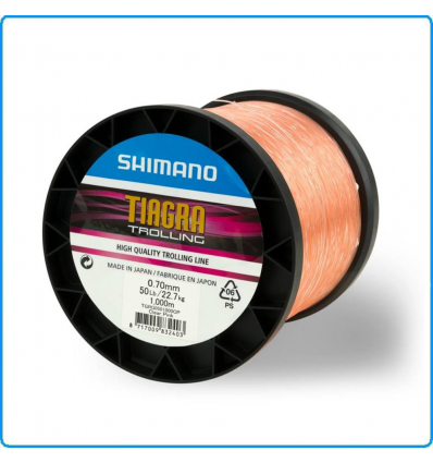 FILO SHIMANO TIAGRA TROLLING 1000m 80LB 0.90mm 36.3KG ROSA PESCA TRAINA DENTICI