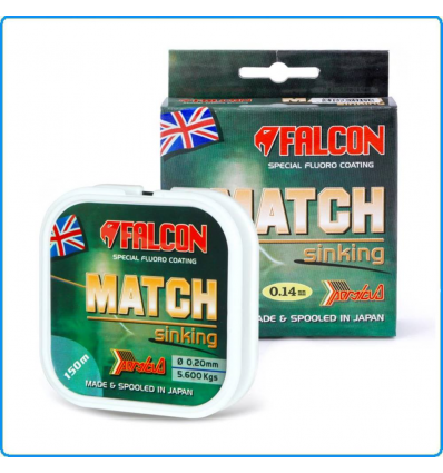 Filo Falcon Match sinking 0.18mm 4.7Kg 500m lenza da bolognese pesca inglese