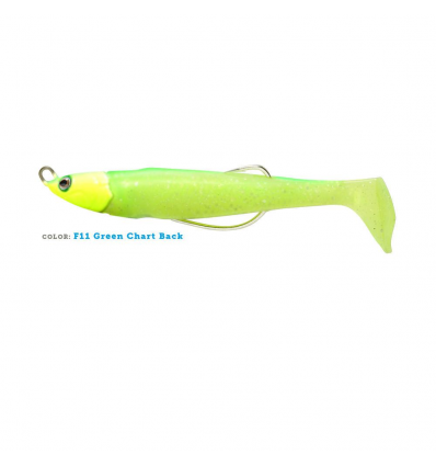 ARTIFICIALE LIMBER KEEL ACQUAWAVE 120mm 28g COLORE F11 GREEN CHART BACK