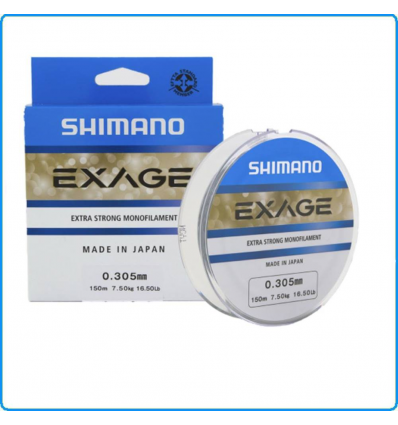 FILO SHIMANO EXAGE 300m 0.185mm 2.9KG PESCA BOLOGNESE FEEDER CARPA SPIGOLA ORATA