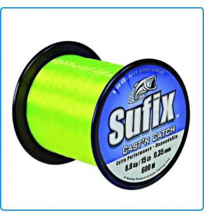 FILO SUFIX CAST'N CATCH 0.40mm 9KG 600M YELLOW PESCA SURFCASTING CARPFISHING