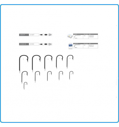 AMI DA PALAMITO MUSTAD 2316SS N12 50PZ PESCA PALANGARO SARAGAIA DA SARAGO ORATA