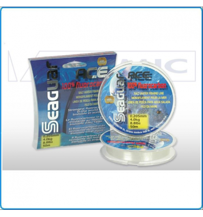 FLUOROCARBON 100% COLMIC SEAGUAR ACE 30MT MARE 0.62mm 53LB 25Kg