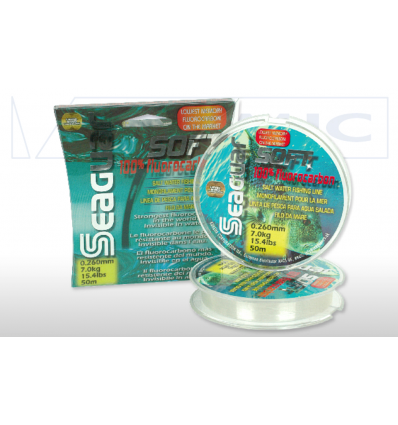 Filo fluorocarbon Colmic Seaguar soft 0.405mm 13Kg 50m lenza da pesca mare lago