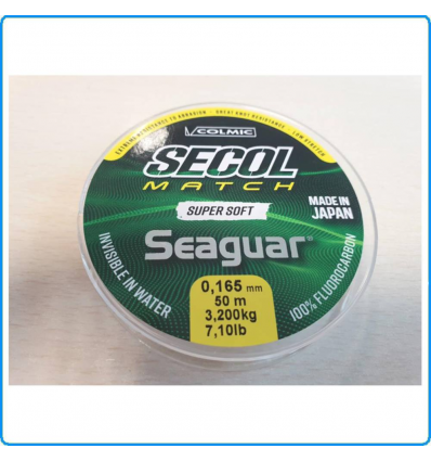 FLUOROCARBON COLMIC SEAGUAR SECOL MATCH 50M 0.148mm 2,6KG PESCA BOLOGNESE FEEDER