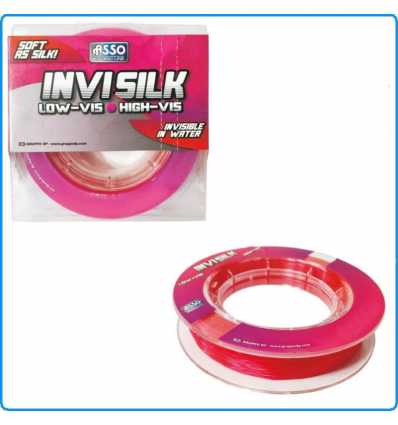 FILO ASSO INVISILK PINK 600m 0.30mm 11.9KG LENZA DA PESCA BARCA MARE LAGO FIUME