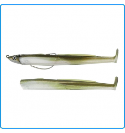 ARTIFICIALE BLACK EEL FIIISH 150mm N3 SHALLOW 10g KAKI PESCA SPINNING MARE LAGO