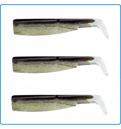 FIIISH SHAD COLOR SEXY BROWN N3 BLACK MINNOW 120mm 3PZ SPINNING SPIGOLA SERRA