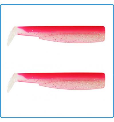 BLACK MINNOW FIIISH SHAD 2PZ TAGLIA N6 200mm COLOR ROSE FLUO DA DENTICE CERNIA