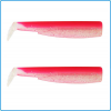 BLACK MINNOW FIIISH SHAD 2PZ TAGLIA N6 200mm COLOR ROSE FLUO DA DENTICE CERNIA