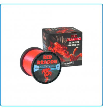LENZA NYLON RED DRAGON COLMIC 600MT 30LB 0.47mm PESCA TRAINA BOLENTINO DRIFTING