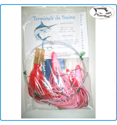 TRAINA ALTURA FINALE PRONTO TROLLING JET RED PESCA TONNO ALLETTERATO E CARANGIDI