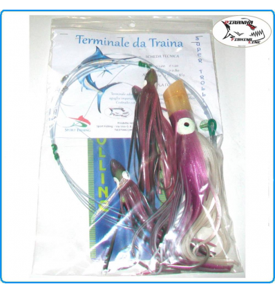 FINALE TRAINA ALTURA TROLLING JET PURPLE PESCARE PESCE SPADA ALLETTERATO MARLIN