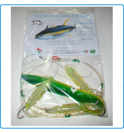 FINALE SQUID BAIT 24CM KAJIKI24 FLUO PESCA TRAINA ALTURA PER TONNO SPADA MARLIN