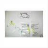 TERMINALI BOLENTINO PIRANHA FISHING LINE SET 3PARATURE PER SARAGHI E PAGELLI
